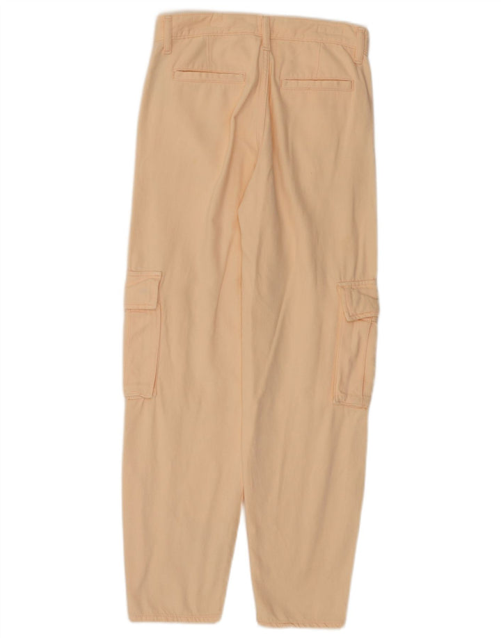 LEVI'S Γυναικείο ψηλόμεσο κωνικό παντελόνι Cargo W24 L28 Ροζ βαμβακερό