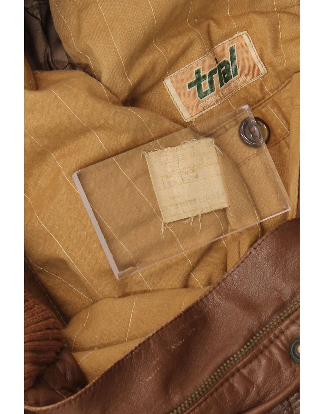 Vintage Ανδρικό Δερμάτινο Μπουφάν IT 48 Δερμάτινο Μεσαίο Καφέ