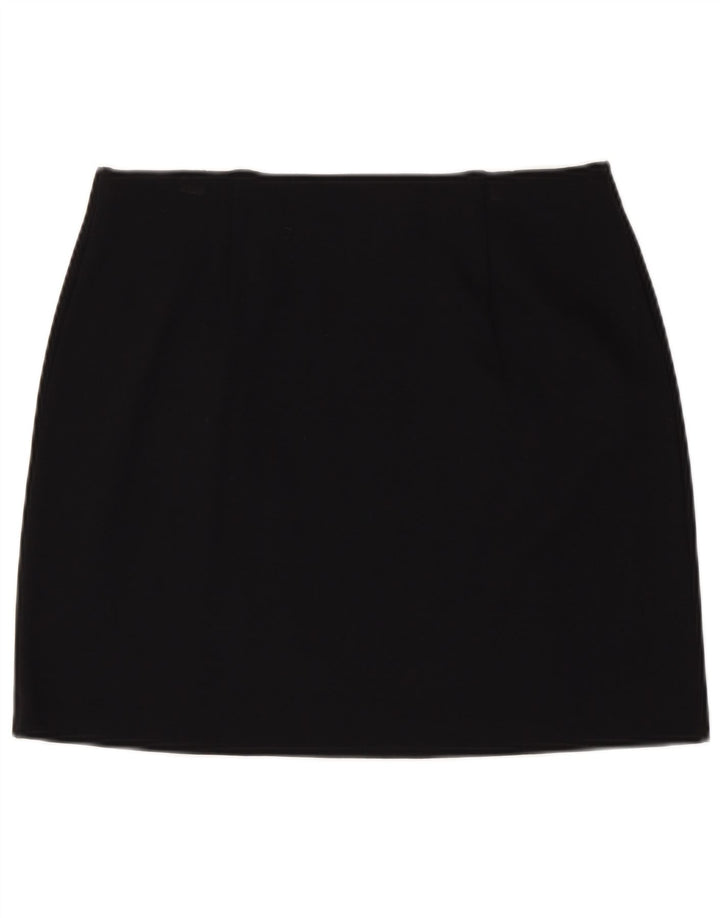 Marks & Spencer Γυναικεία Μίνι Φούστα UK 14 Μεγάλη W32 Μαύρη βισκόζη