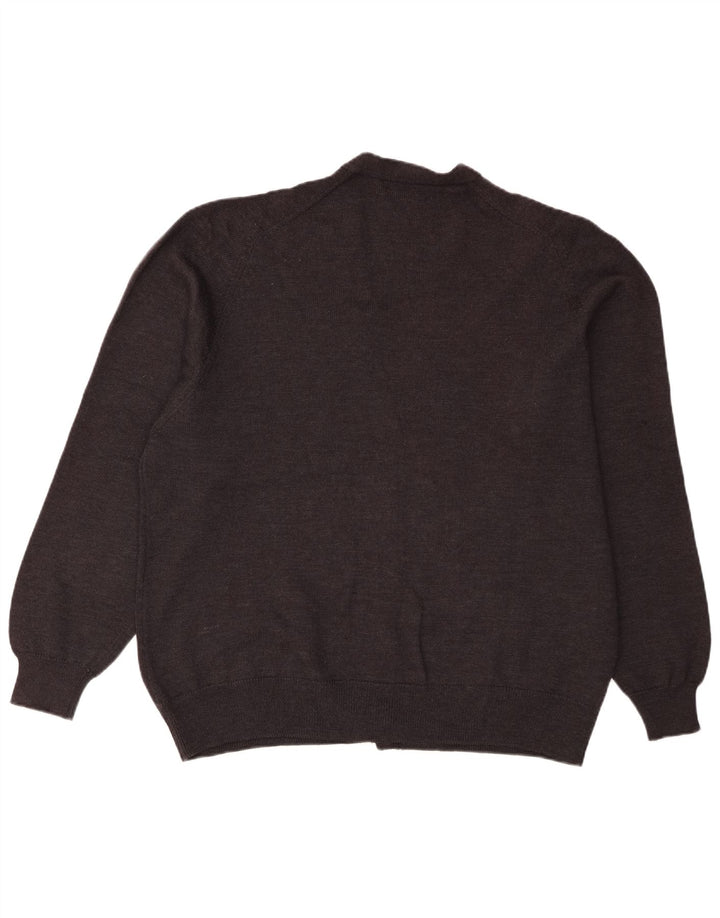 Pringle γυναικείο πουλόβερ ζακέτα μεγάλου μεγέθους IT 46, μαύρο μαλλί αρνιού