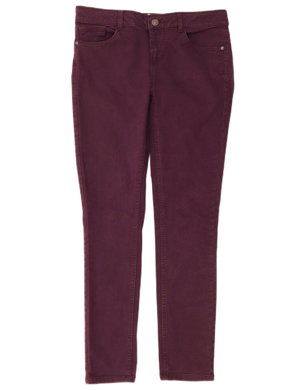 Fat Face Γυναικεία Skinny Jeans UK 10 Small W30 L29 Μωβ βαμβακερό