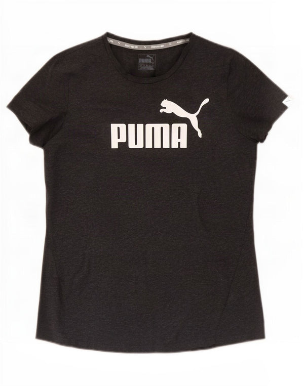Γυναικείο γραφικό μπλουζάκι Puma Top UK 14 Medium Grey Polyester