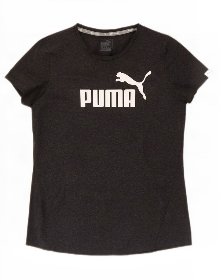Γυναικείο γραφικό μπλουζάκι Puma Top UK 14 Medium Grey Polyester