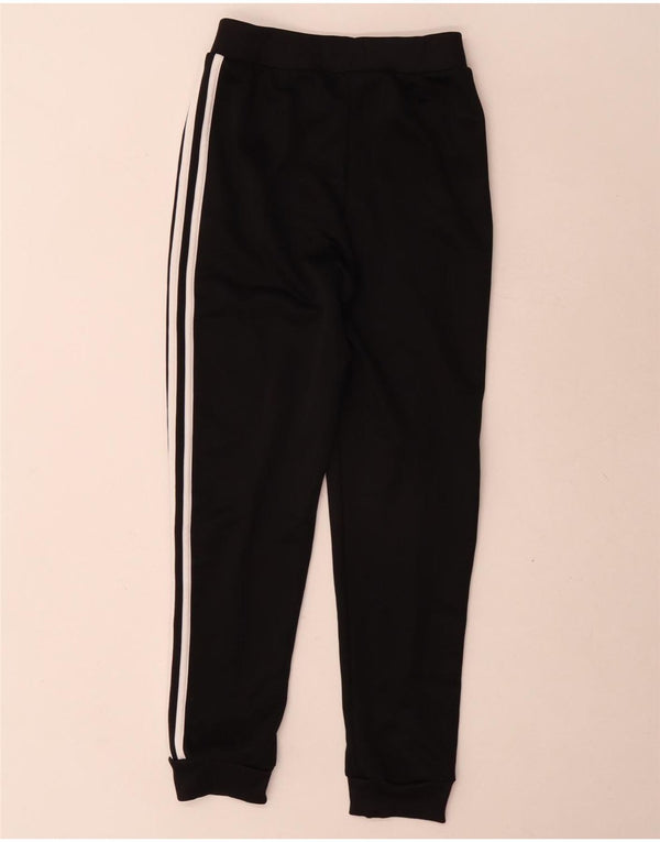 Adidas Boys Tracksuit Trousers Joggers 9-10 Years Black Polyester