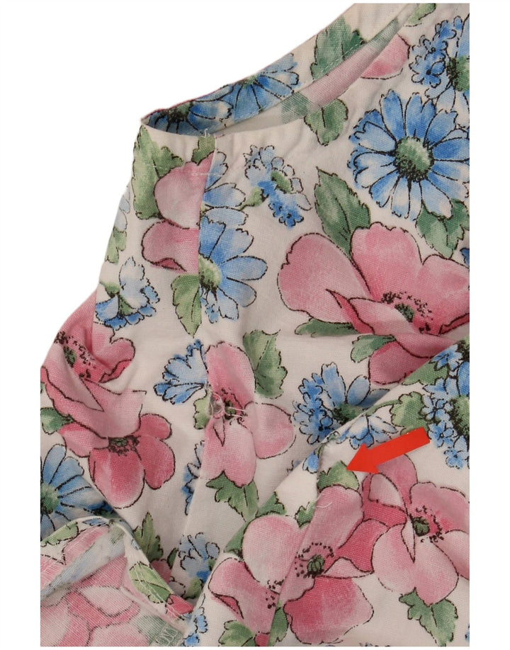 Vintage γυναικείο γιλέκο UK 14 Medium πολύχρωμο Floral