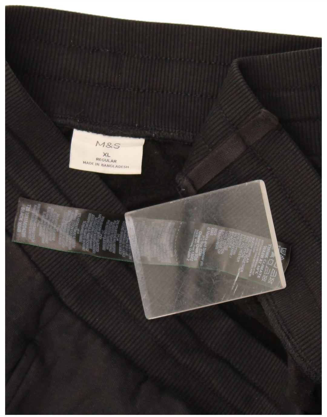 Marks & Spencer Ανδρική φόρμα κανονική Παντελόνι Joggers XL Μαύρο βαμβακερό