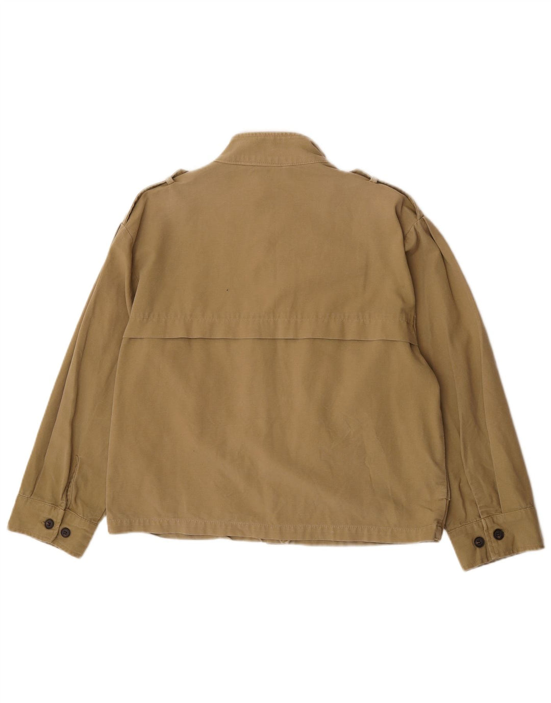 Zara Γυναικείο Στρατιωτικό Μπουφάν UK 10 Small Khaki Cotton