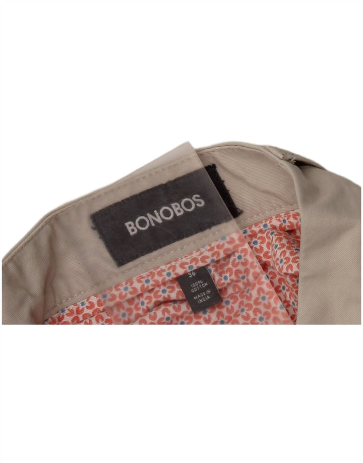 BONOBOS Ανδρικό σορτς Chino W36 Μεγάλο Μπεζ βαμβακερό