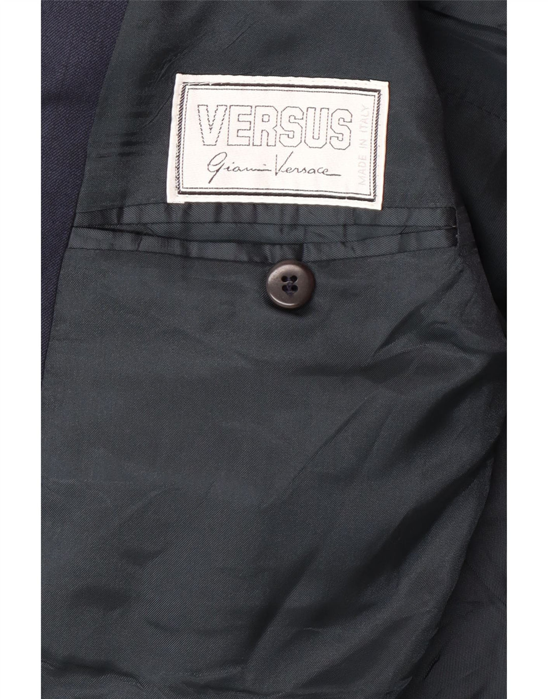 Ανδρική φόρμα 2 τεμαχίων GIANNI VERSACE UK 40 Large W30 L30 Navy Blue Classic