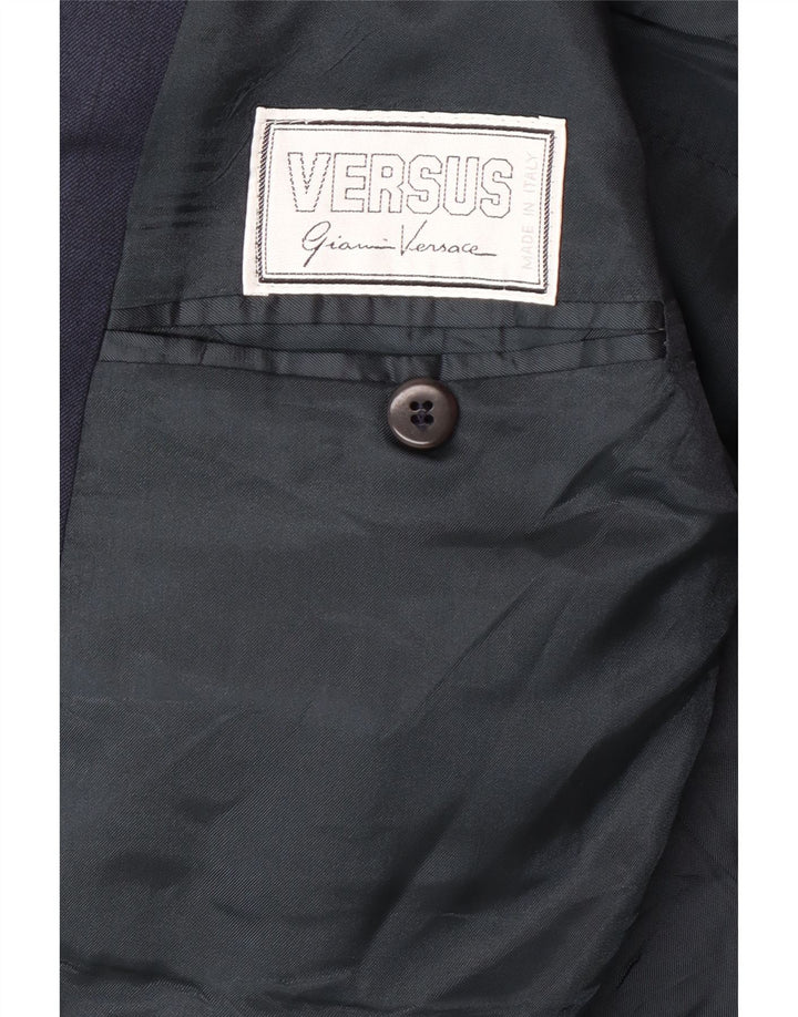 Ανδρική φόρμα 2 τεμαχίων GIANNI VERSACE UK 40 Large W30 L30 Navy Blue Classic