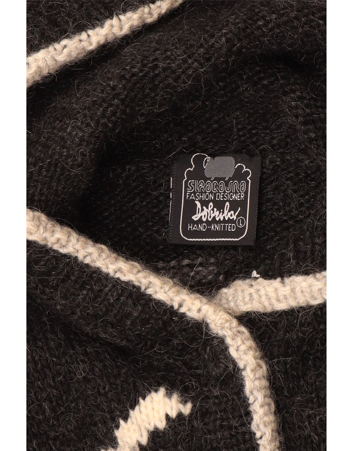 Γυναικείο πουλόβερ ζακέτα υπερμεγέθη DOBRILA UK 16 Large Grey Novelty