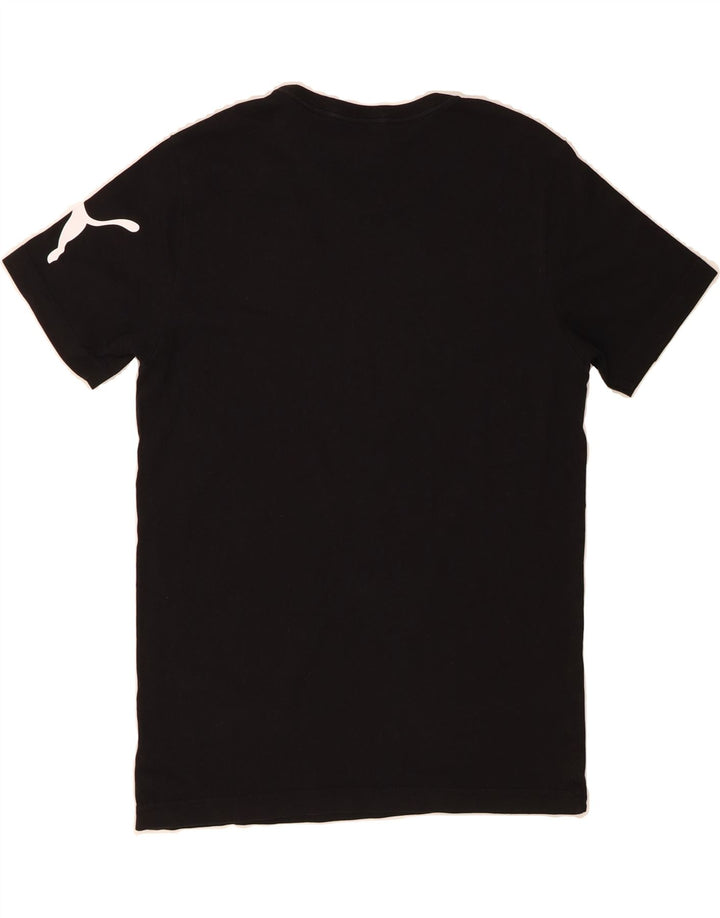 PUMA Mens Graphic T-Shirt Top Small Black Vintage Puma and Second-Hand Puma from Messina Hembry 