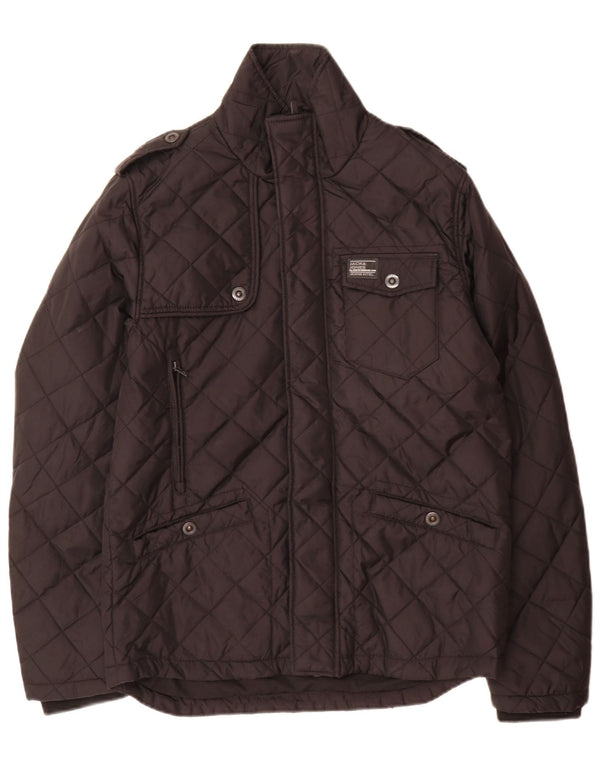 Jack & Jones Ανδρικό καπιτονέ μπουφάν UK 38 Medium Black Nylon