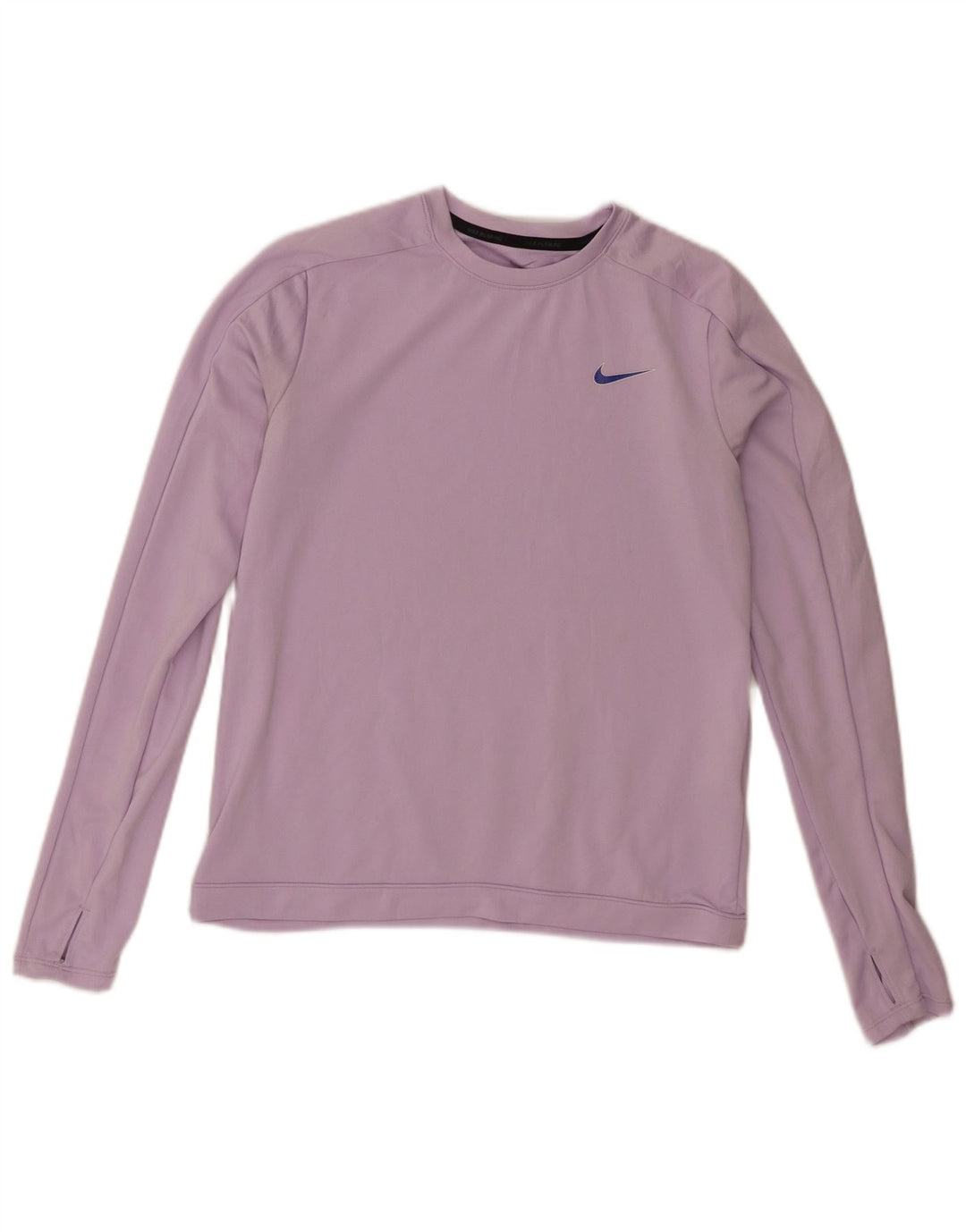 Γυναικείο Nike Dri Fit γραφικό μακρυμάνικο UK 10 Small Lilac Polyester