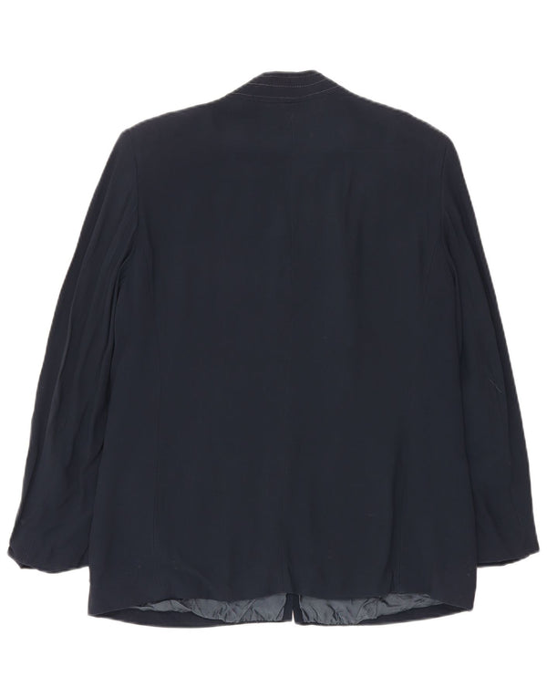 ROCCOBAROCCO Γυναικείο μπουφάν blazer 4 κουμπιών UK 14 Medium Navy Blue