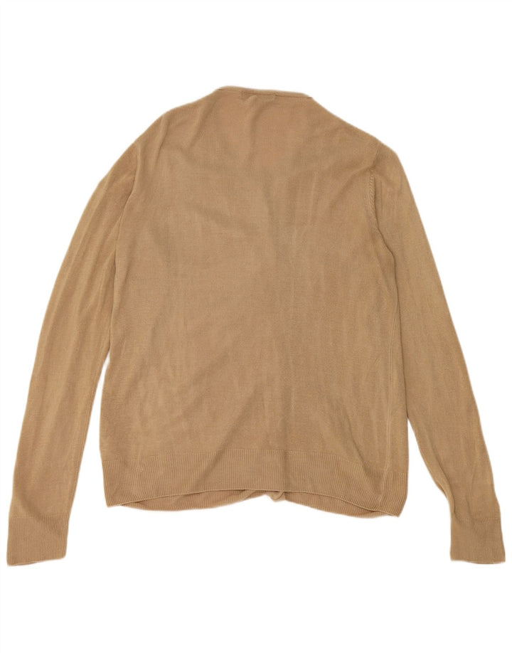 Marks & Spencer Γυναικείο πουλόβερ ζακέτα UK 10 Small Beige Acrylic
