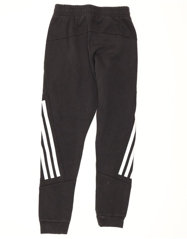 Ανδρική φόρμα Adidas Παντελόνι Joggers Μικρό μαύρο βαμβακερό