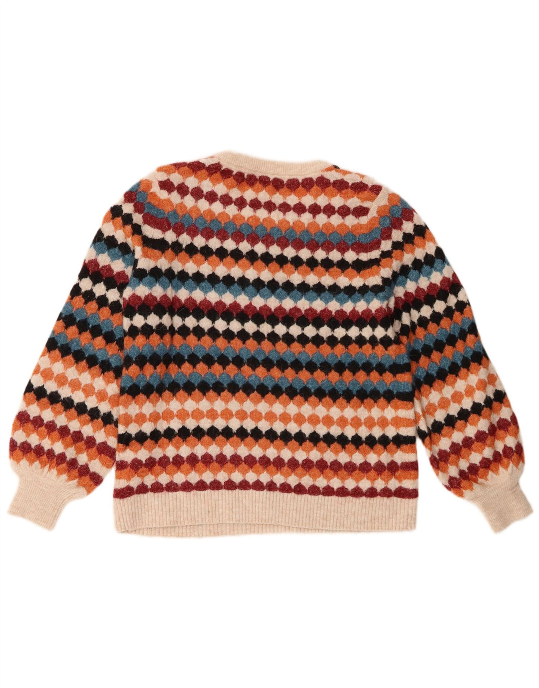 Fat Face Γυναικείο πουλόβερ με λαιμόκοψη UK 10 Small πολύχρωμο