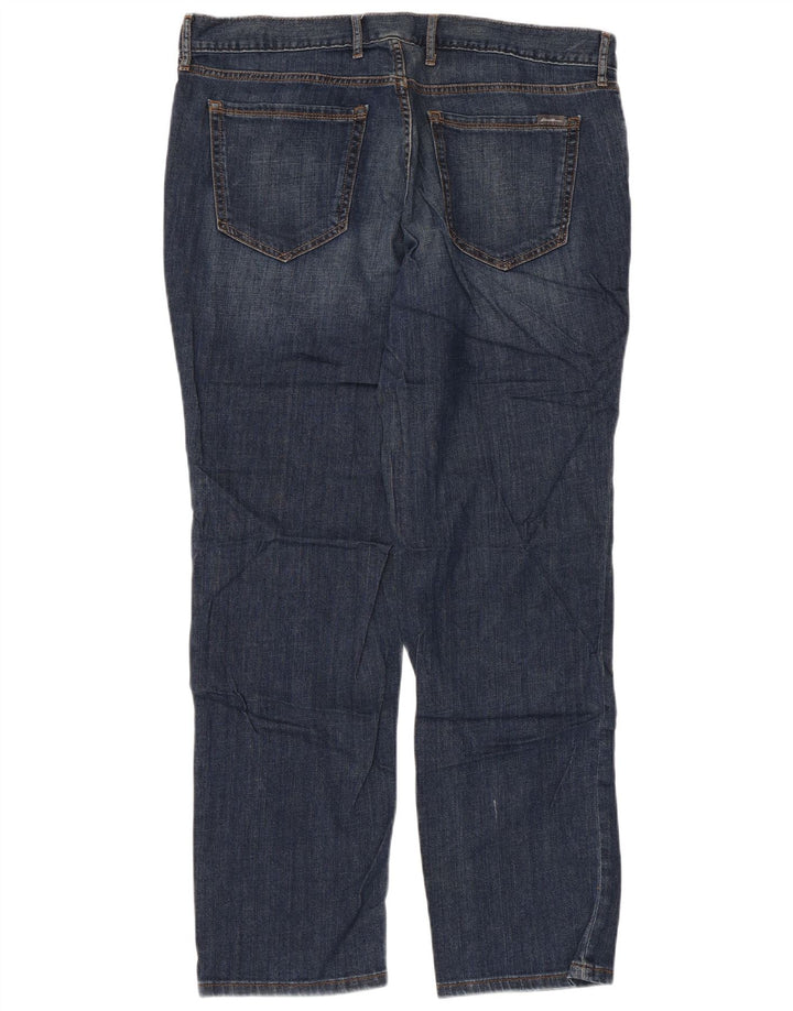 EDDIE BAUER Γυναικεία Boyfriend Distressed Straight Jeans W36 L30 Blue