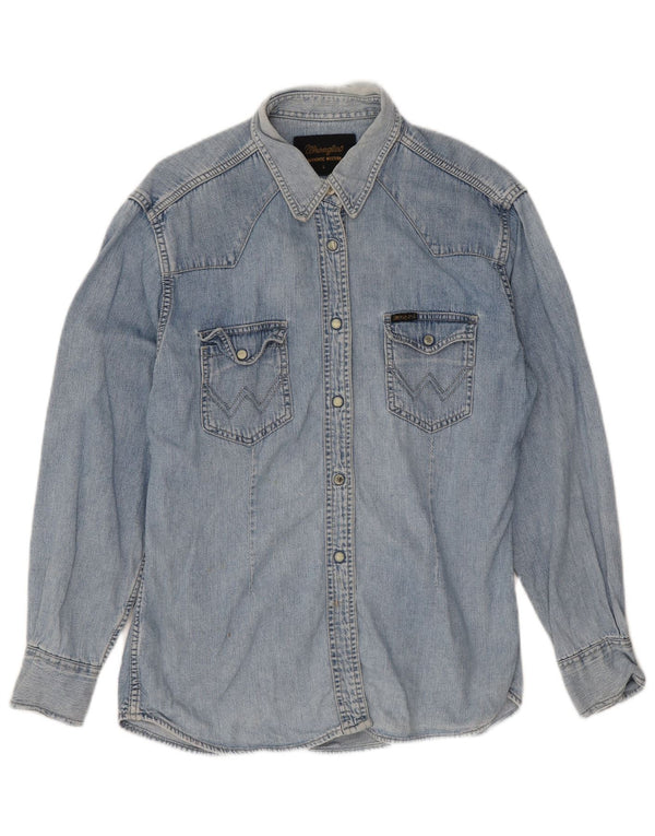 Wrangler Γυναικείο τζιν πουκάμισο UK 14 μεγάλο μπλε