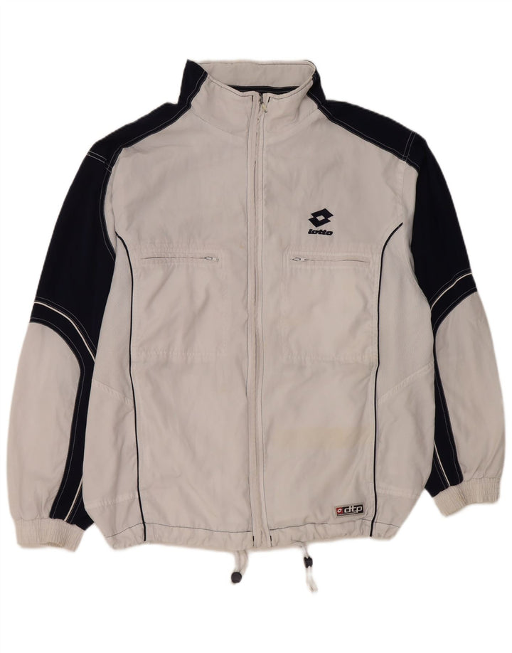 Ανδρική φόρμα Lotto Top Jacket XL White Colourblock Polyester