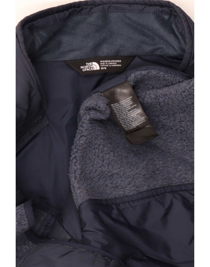 The North Face Γυναικείο Windbreaker Jacket UK 14 Medium Navy Blue Polyester