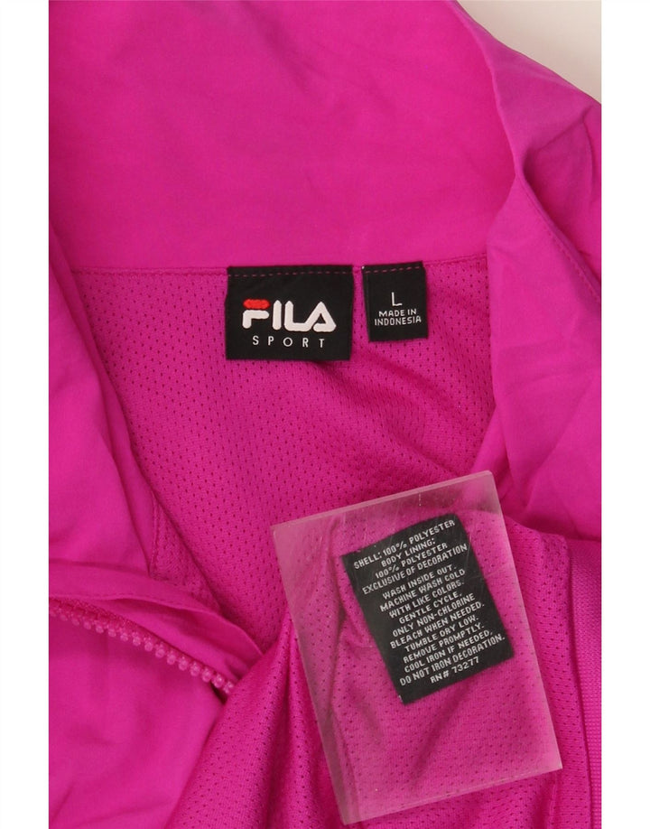 Fila Γυναικεία αθλητική φόρμα Top Jacket UK 16 Large Pink Polyester
