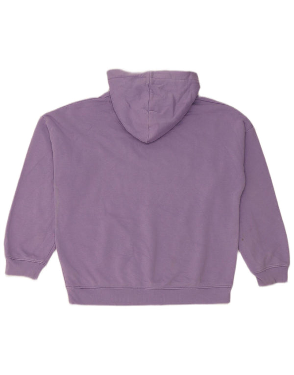 Marks & Spencer Girls Hoodie Jumper 11-12 Years Purple Cotton