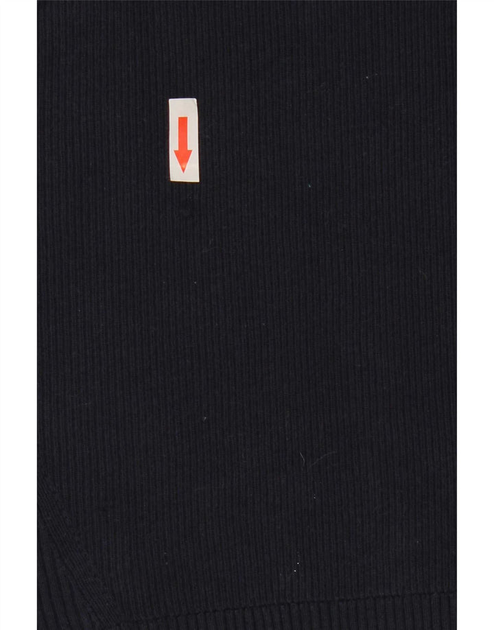 Marks & Spencer Γυναικείο πουκάμισο πόλο UK 12 Medium Navy Blue βαμβακερό