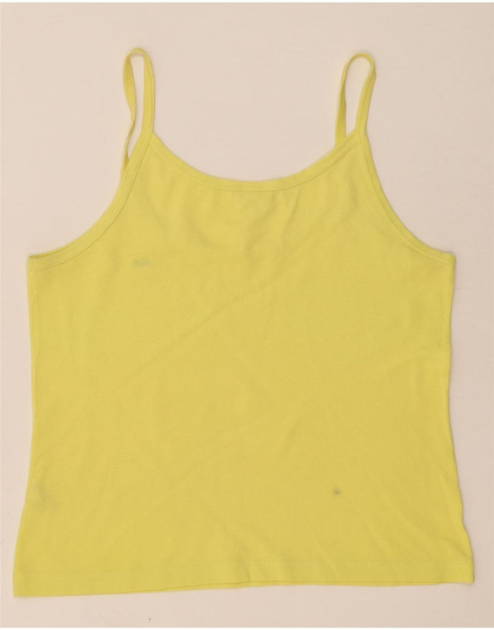 Lacoste Γυναικείο Cami Top Size 42 Μεγάλο Κίτρινο Βαμβακερό