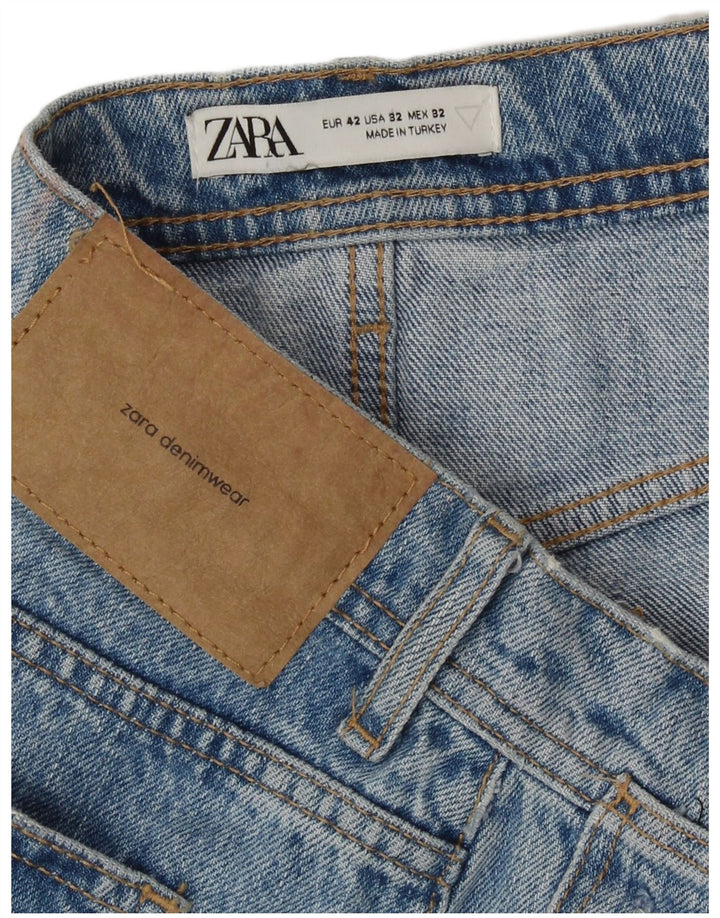 Zara Ανδρικό τζιν σορτς EU 42 μεγάλο W32 μπλε βαμβακερό