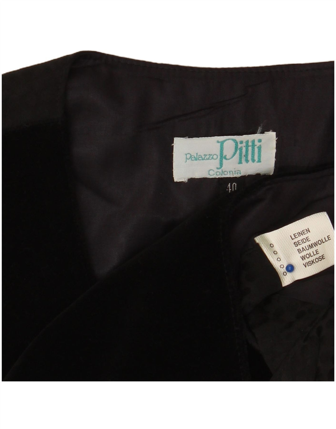 Γυναικείο γραφικό γιλέκο PITTI EU 40 Medium Black Len
