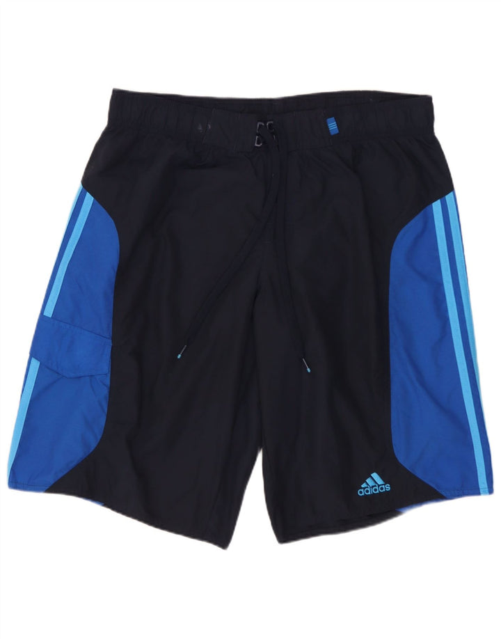 Ανδρικό σορτς κολύμβησης Adidas Cargo, μεσαίο μπλε ναυτικό, νάιλον χρώματος