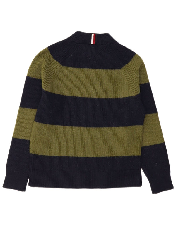 Tommy Hilfiger Ανδρικό πουλόβερ με λαιμόκοψη χελώνας από μαλλί μεσαίο χακί