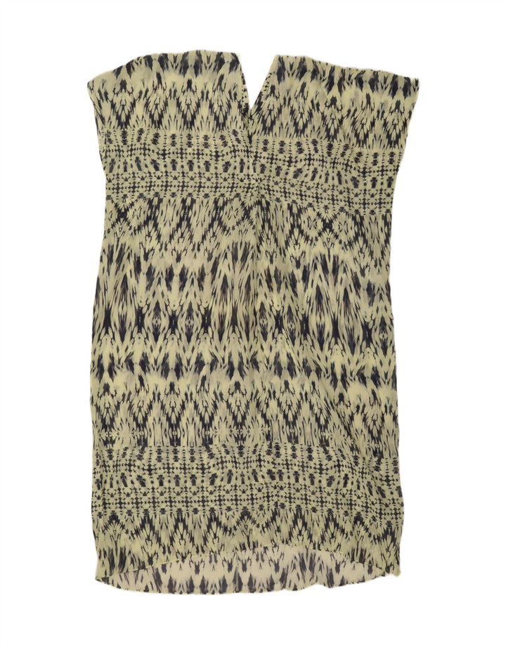 Γυναικείο Abstract Pattern Oversized Shift φόρεμα ZARA UK 14 Medium Green