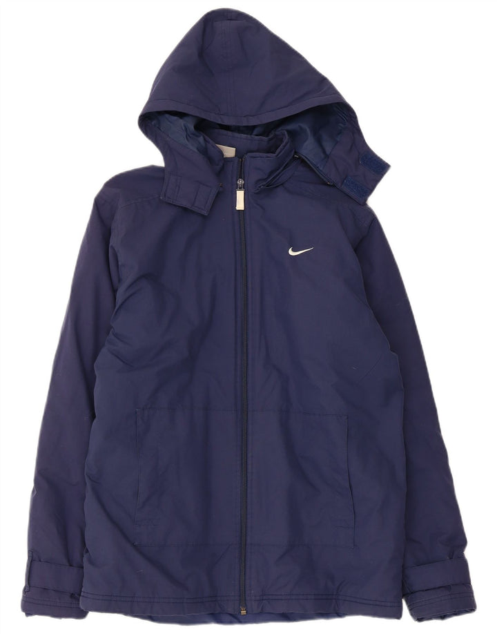 Μπουφάν Nike Boys με κουκούλα Windbreaker 13-14 Years XL Navy Blue Polyester