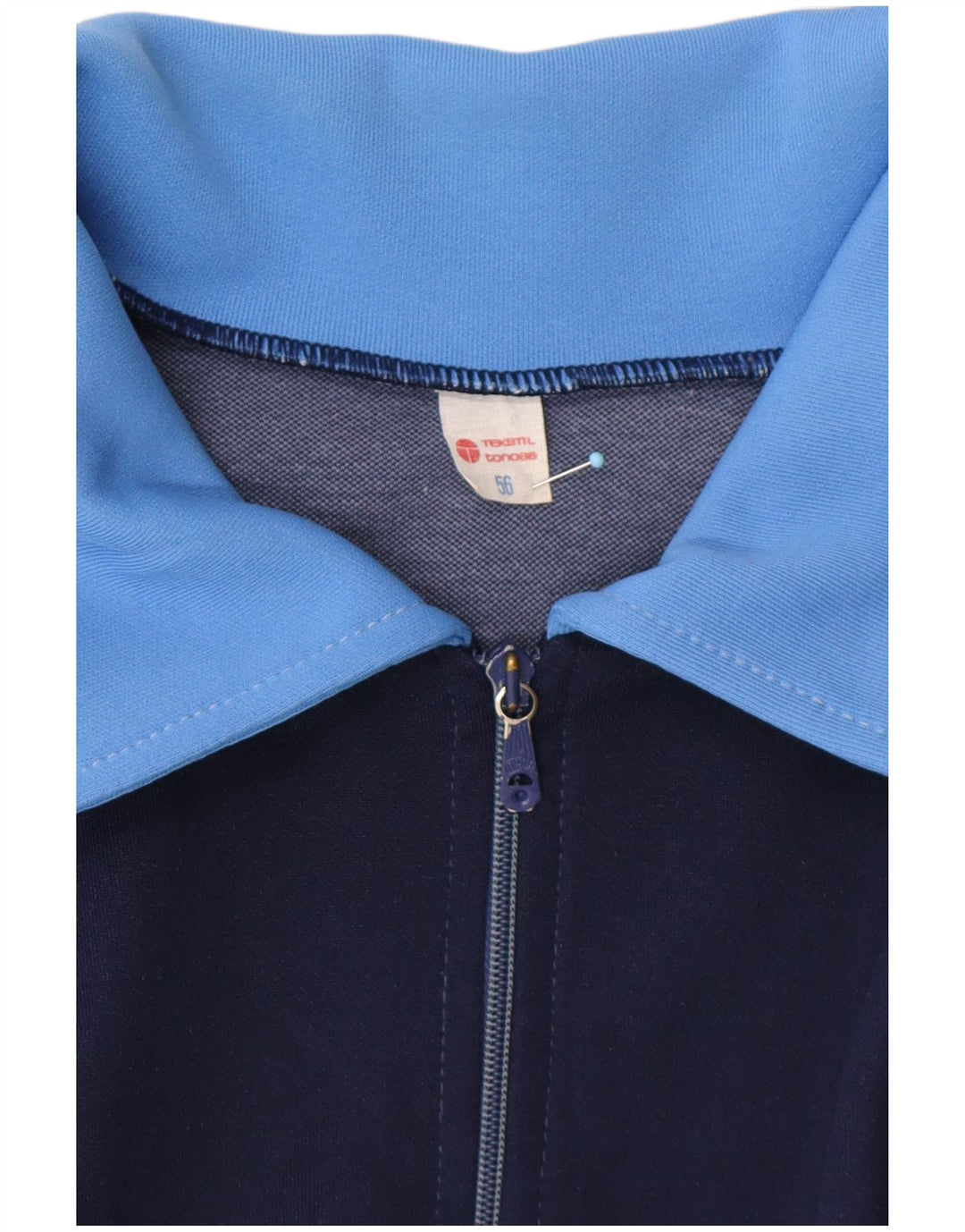 Ανδρική φόρμα VINTAGE Top Jacket EU 56 XL Blue Colourblock Retro