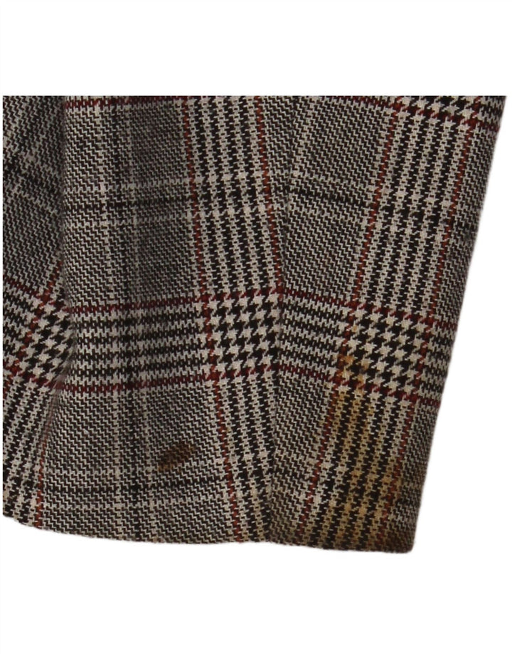 JIGSAW Γυναικείο σακάκι με διπλό στήθος UK 14 Large Grey Houndstooth