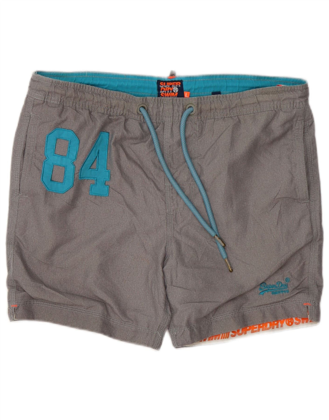 Superdry Ανδρικό γραφικό σορτς κολύμβησης μεγάλο γκρι πολυεστέρα