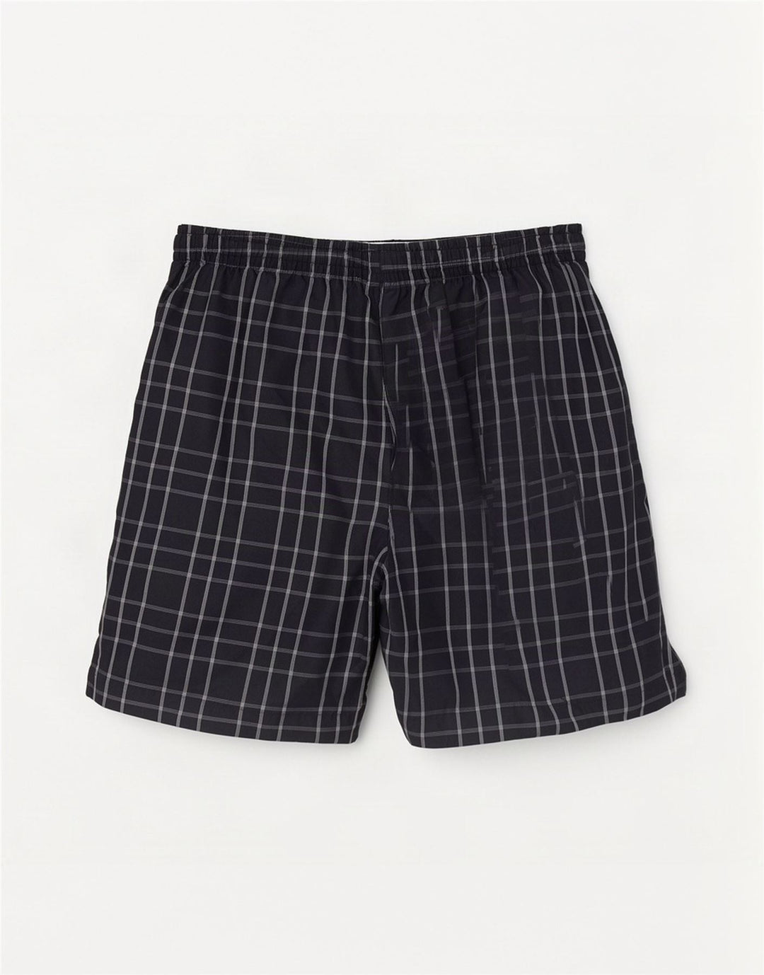 Ανδρικό σορτς κολύμβησης Umbro μεγάλο Navy Blue Check Polyester