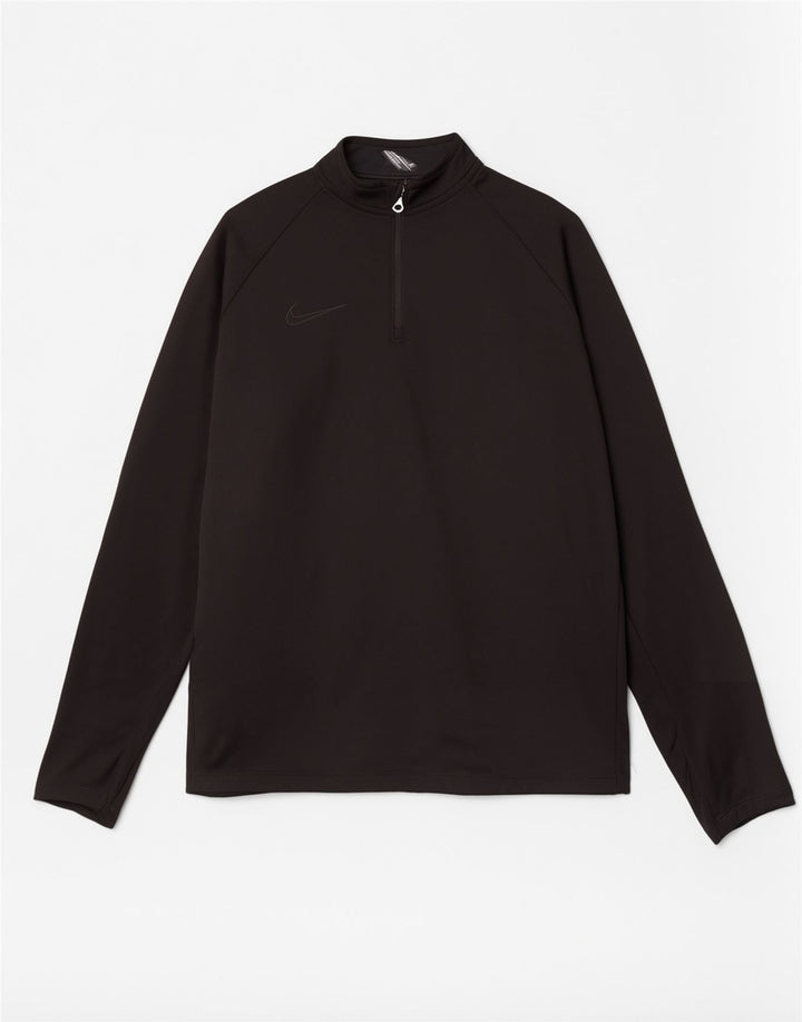 Φόρμα Nike Boys Dri Fit με φερμουάρ πουλόβερ φόρμα 13-14 ετών XL Μαύρο