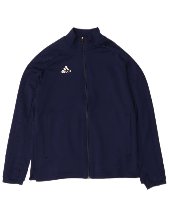Adidas Boys αθλητική φόρμα Top Jacket 11-12 Years Navy Blue Polyester