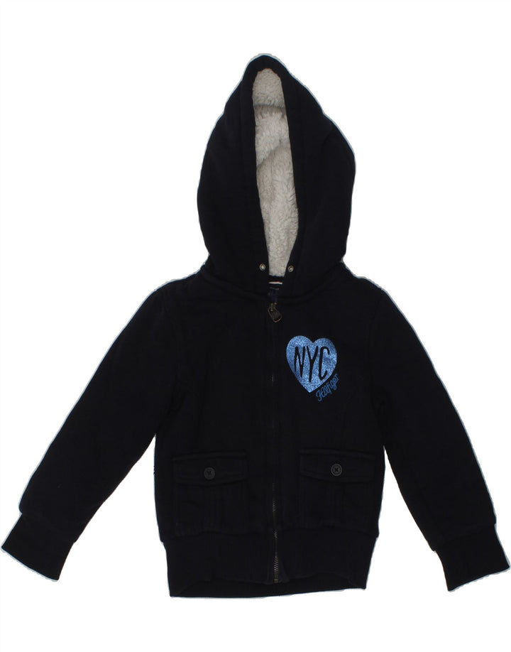 TOMMY HILFIGER Boys Graphic Hooded Bomber Jacket 3-4 Years Navy Blue Vintage Tommy Hilfiger and Second-Hand Tommy Hilfiger from Messina Hembry 