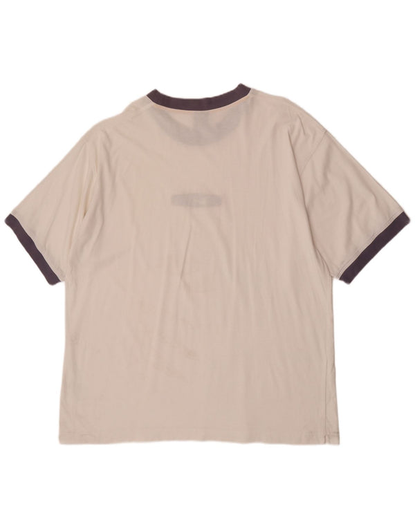 Ανδρικό γραφικό μπλουζάκι Nike Top UK 45/47 XL Λευκό βαμβακερό μπλοκ