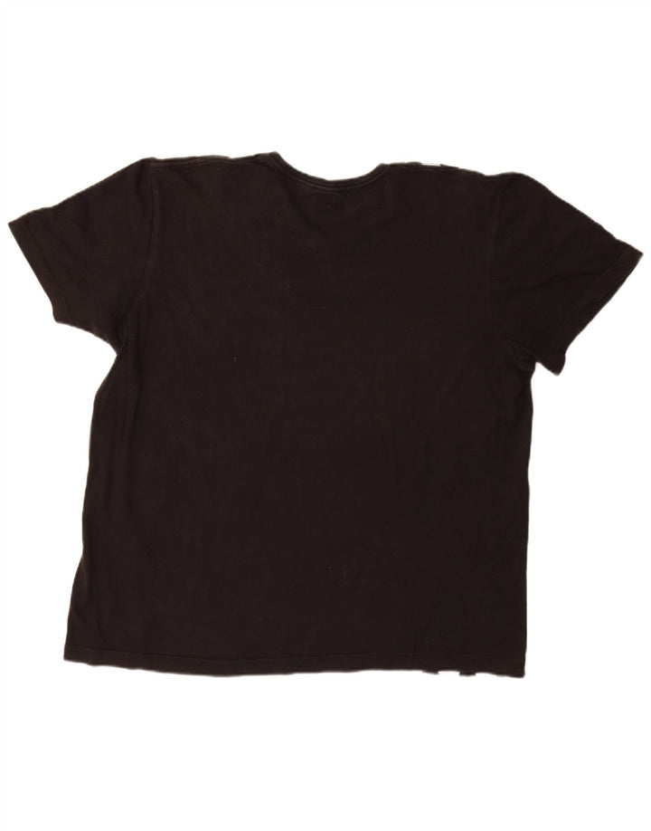 ADIDAS Mens T-Shirt Top XL Black Cotton Vintage Adidas and Second-Hand Adidas from Messina Hembry 