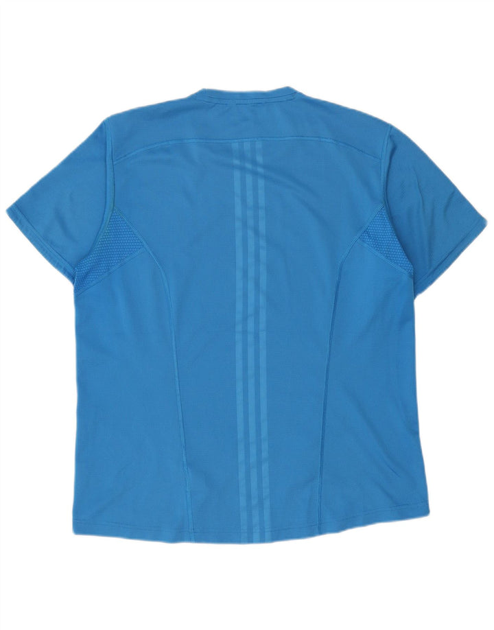 Ανδρικό T-Shirt Adidas Top Large Blue Polyester