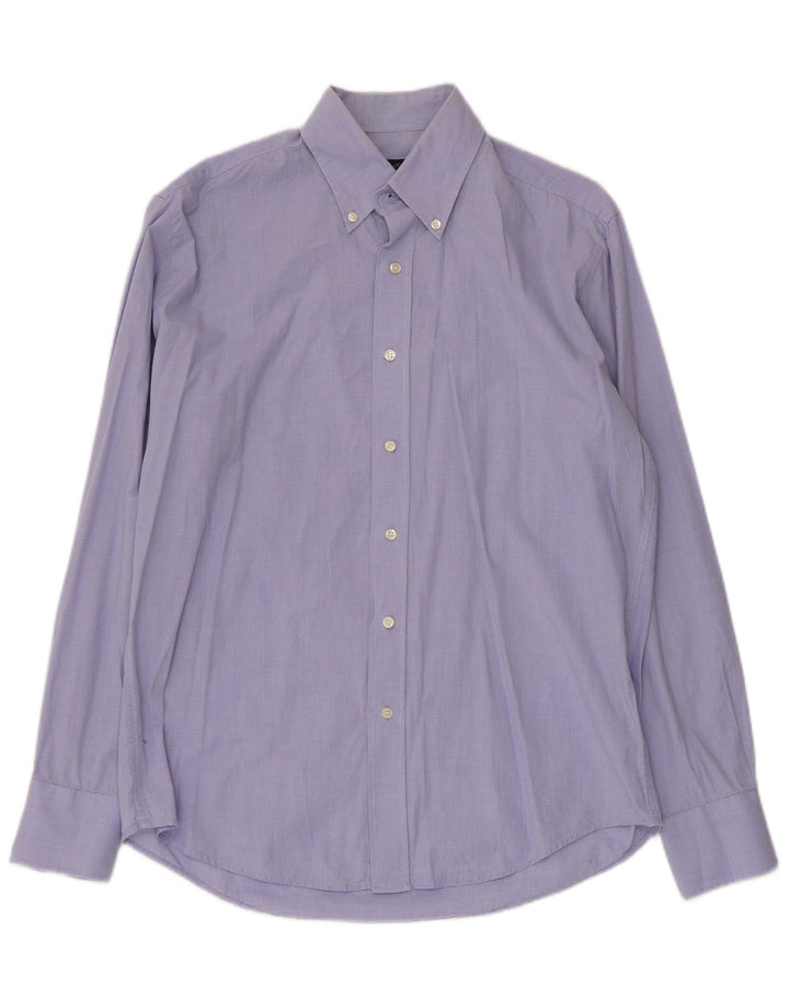 Ανδρικό πουκάμισο Dack's Slim Fit Medium Blue Houndstooth