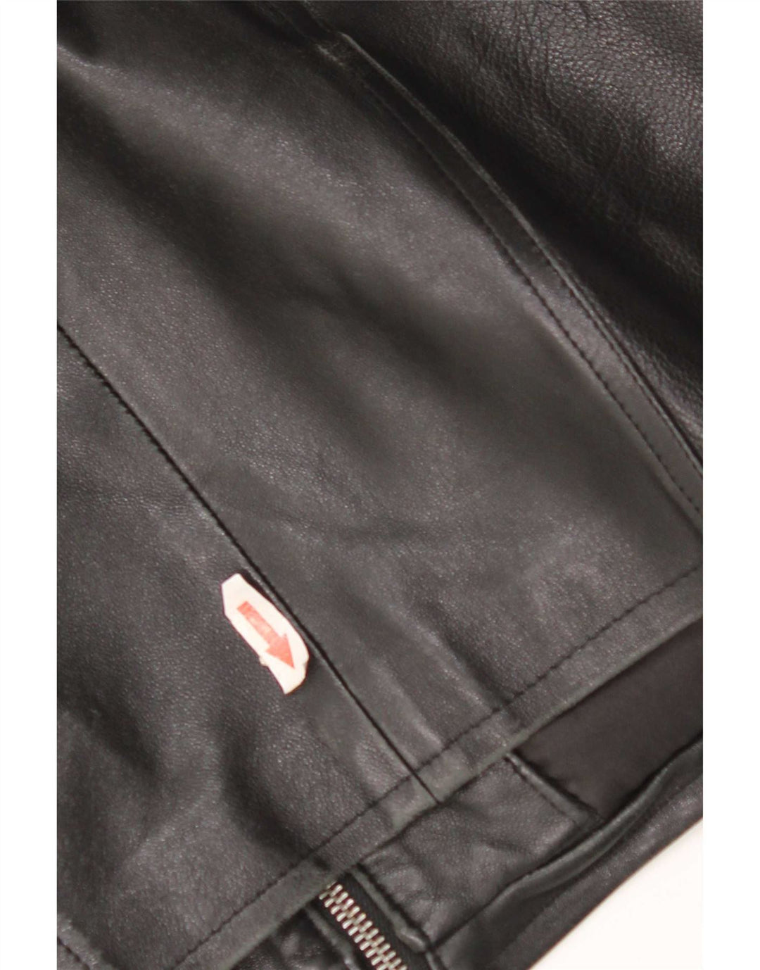 Vintage Γυναικείο Δερμάτινο Μπουφάν UK 14 Medium Black Leather