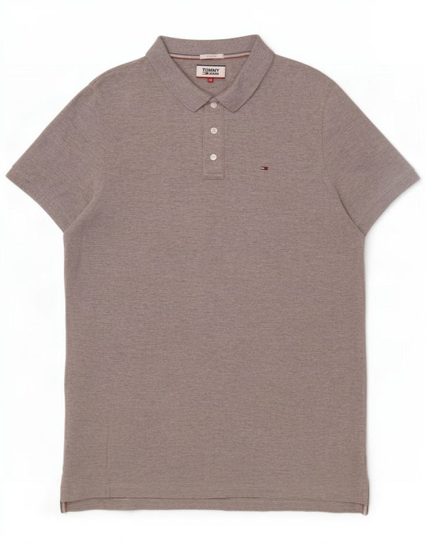 Tommy Hilfiger Ανδρικό πουκάμισο Polo Slim Fit 2XL Γκρι βαμβακερό
