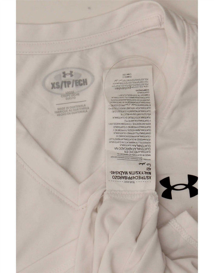 Under Armour Ανδρικό T-Shirt Top XS Λευκό Πολυεστέρα